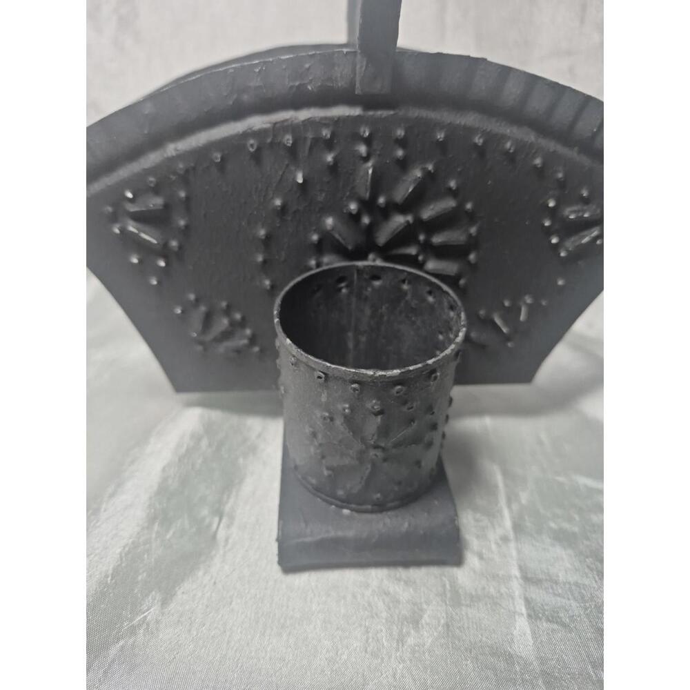 Tin Punch Napkin And Shaker Holder Antique Style - Picture 10 of 16